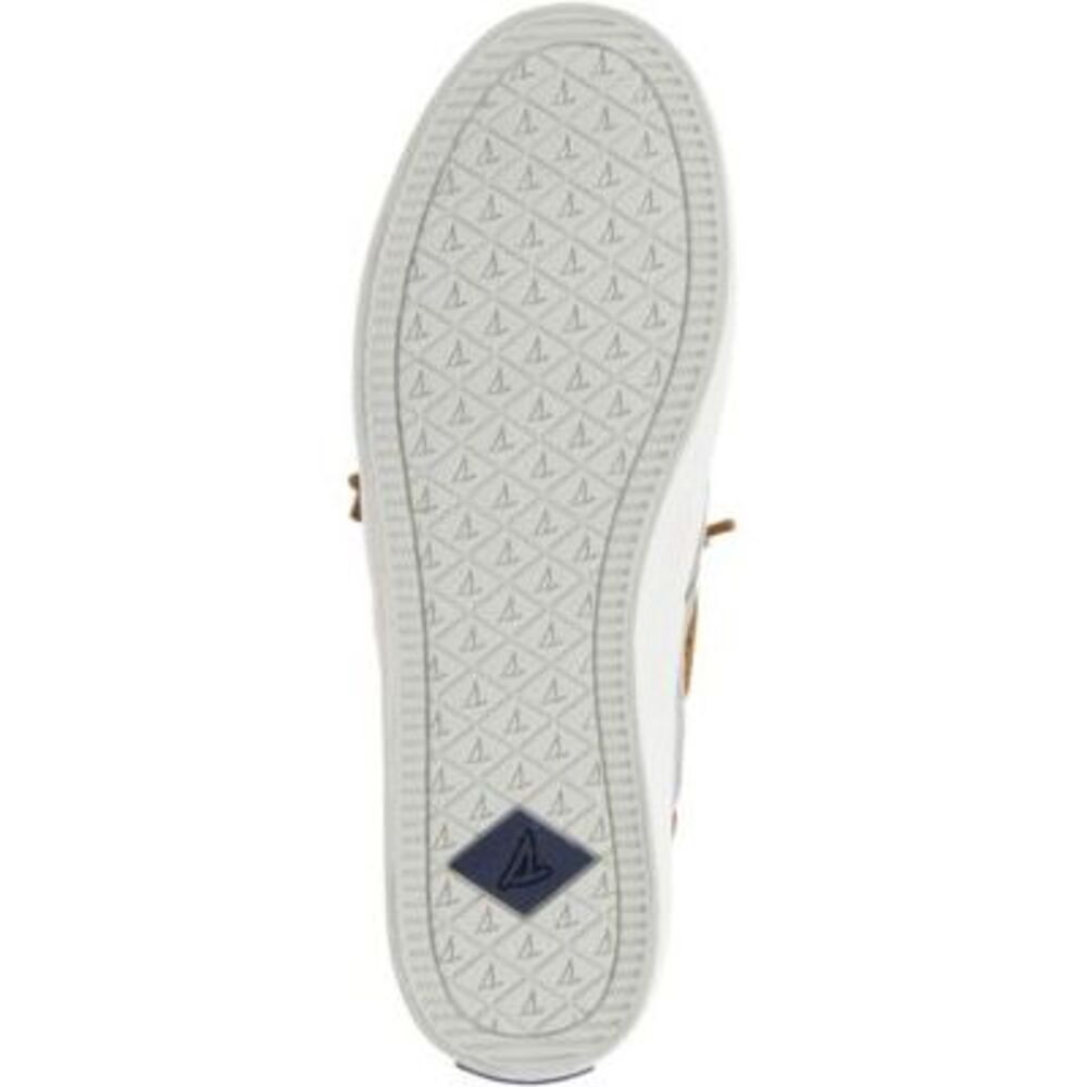 SPERRY Womens Gray Faux Laces Crest Boat Toe Platform Slip On Boat Shoes 6 M - Picture 4 of 4